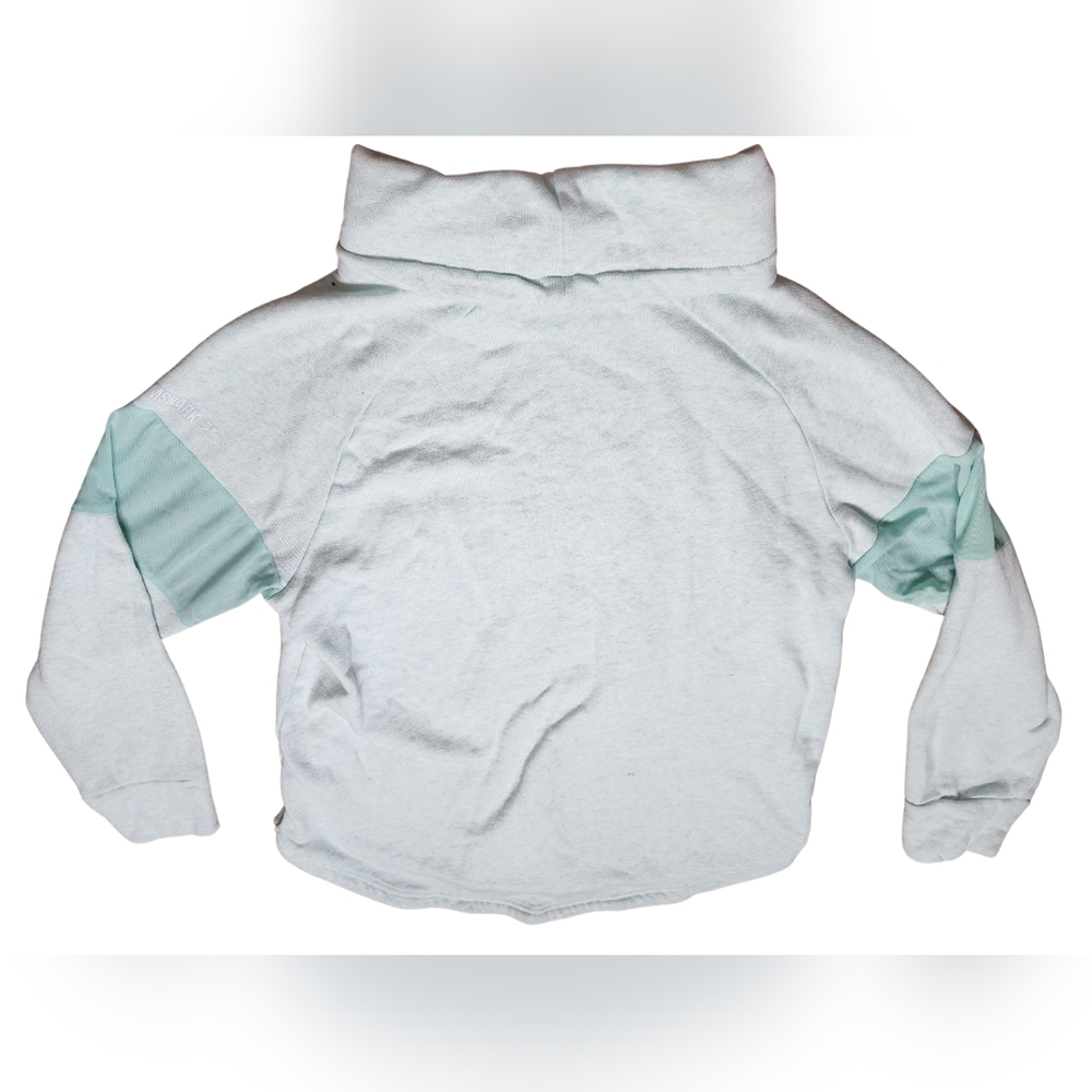 Gymshark Slouch Mint Pullover Sweatshirt Cowl Neck Mesh Sleeve Women’s Sz Small - Picture 3 of 6
